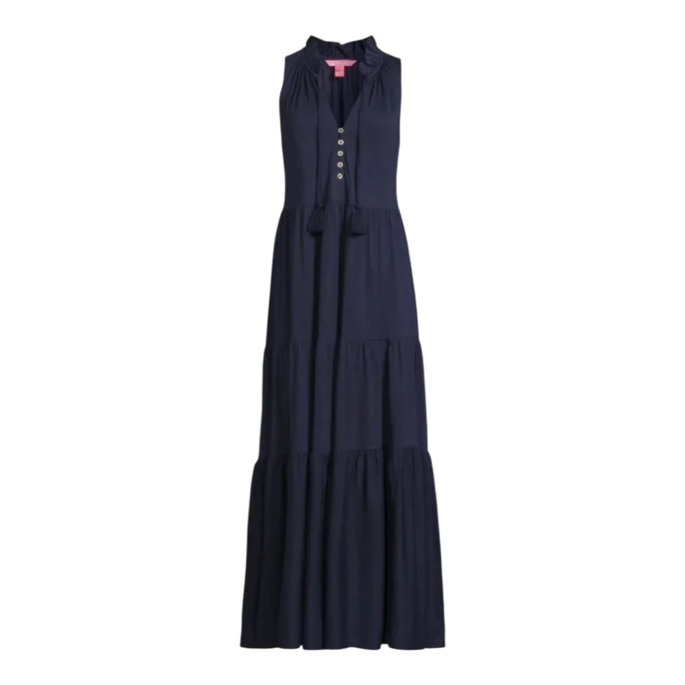 Lilly Pulitzer Malone Maxi Dress True Navy | Resort Palm Beach Chic - Picture 3 of 6